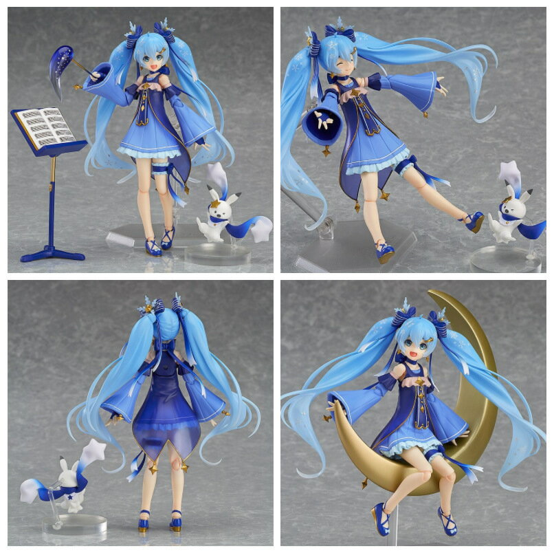 美少女初音Figma EX037星空初音 雪初音 關節可動動漫手辦模型