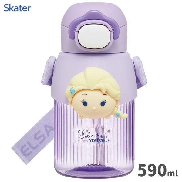 真愛日本 預購 迪士尼 冰雪奇緣 艾莎 立體玩偶造型 吸管水壺 冷水壺 590ml 水壺 水瓶 外出 郊遊 幼兒園 DT53
