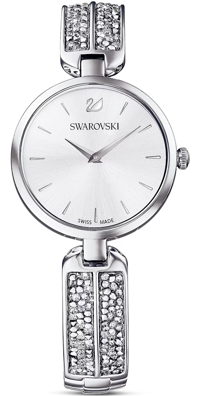 SWAROVSKI 施華洛世奇Dream Rock手錶(5519309)-30mm-銀白面鋼帶【刷卡回饋 分期0利率】【APP下單4%點數回饋】