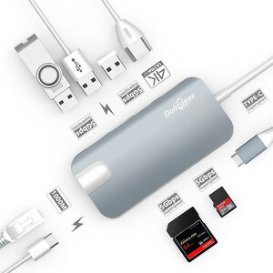 Dootoper【日本代購】USB - C 集線器USB 3.0/ USB 2.0/ HDMI / SD 卡/ TF 讀卡器, 灰色