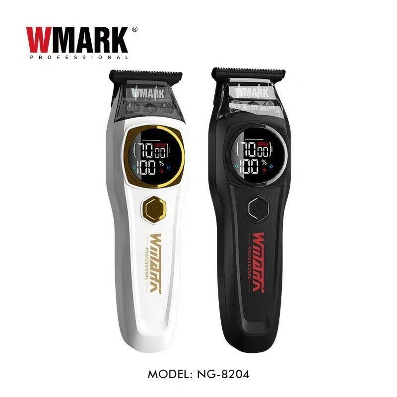 WMARK NG-8204專業無線充電雕刻剪有刷電機DLC刀片鋒利耐磨理發器【宜家良品百貨】
