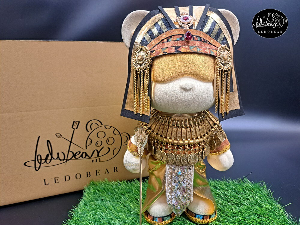 【翔準AOG】LEDO Bear 埃及法老熊 樂多熊 可客製化酷酷熊存錢筒公仔 居家擺飾 流體熊 暴力熊