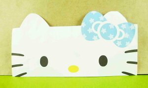 【震撼精品百貨】Hello Kitty 凱蒂貓 頭型卡片-星星藍 震撼日式精品百貨