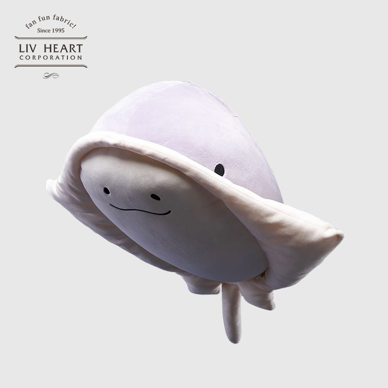 【官方正品】日本LIVHEART鰩魚睡覺生玩偶抱枕毛絨玩具娃娃日禮物