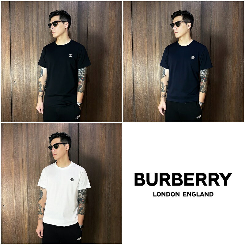 美國百分百【全新真品】Burberry T恤 棉質 短袖 上衣 logo 歐洲精品 短T 三色 CW88