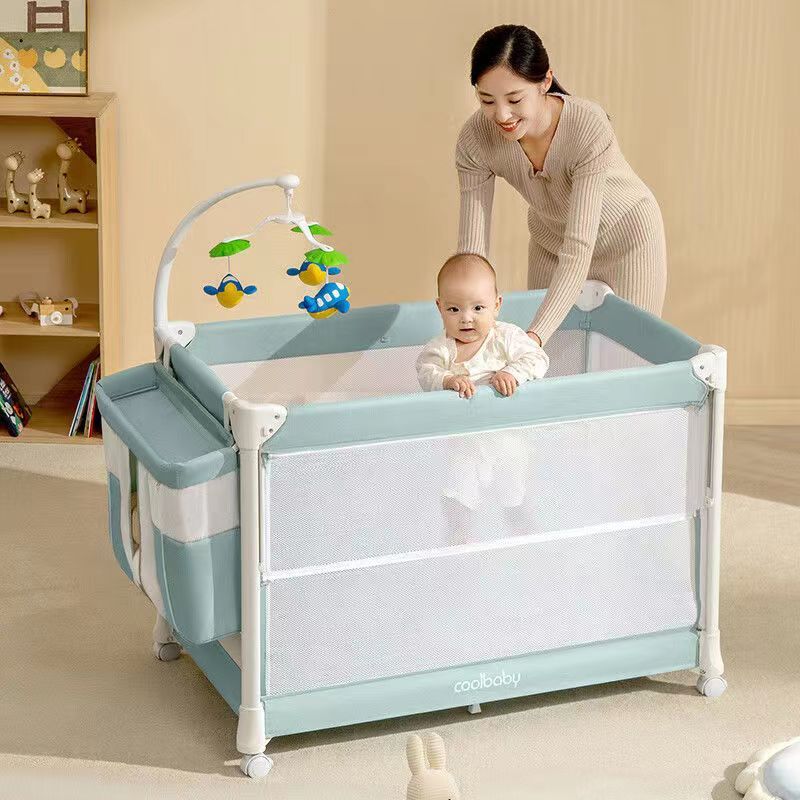 免運嬰兒床拼接大床新生兒寶寶床多功能可移動可折疊搖籃床