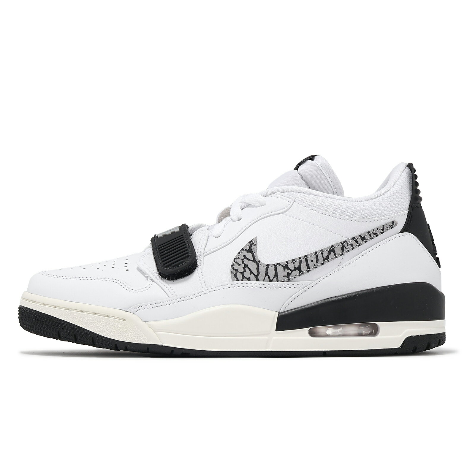 Nike 休閒鞋 Air Jordan Legacy 312 Low 男鞋 白 黑 低筒 爆裂紋 CD7069-110