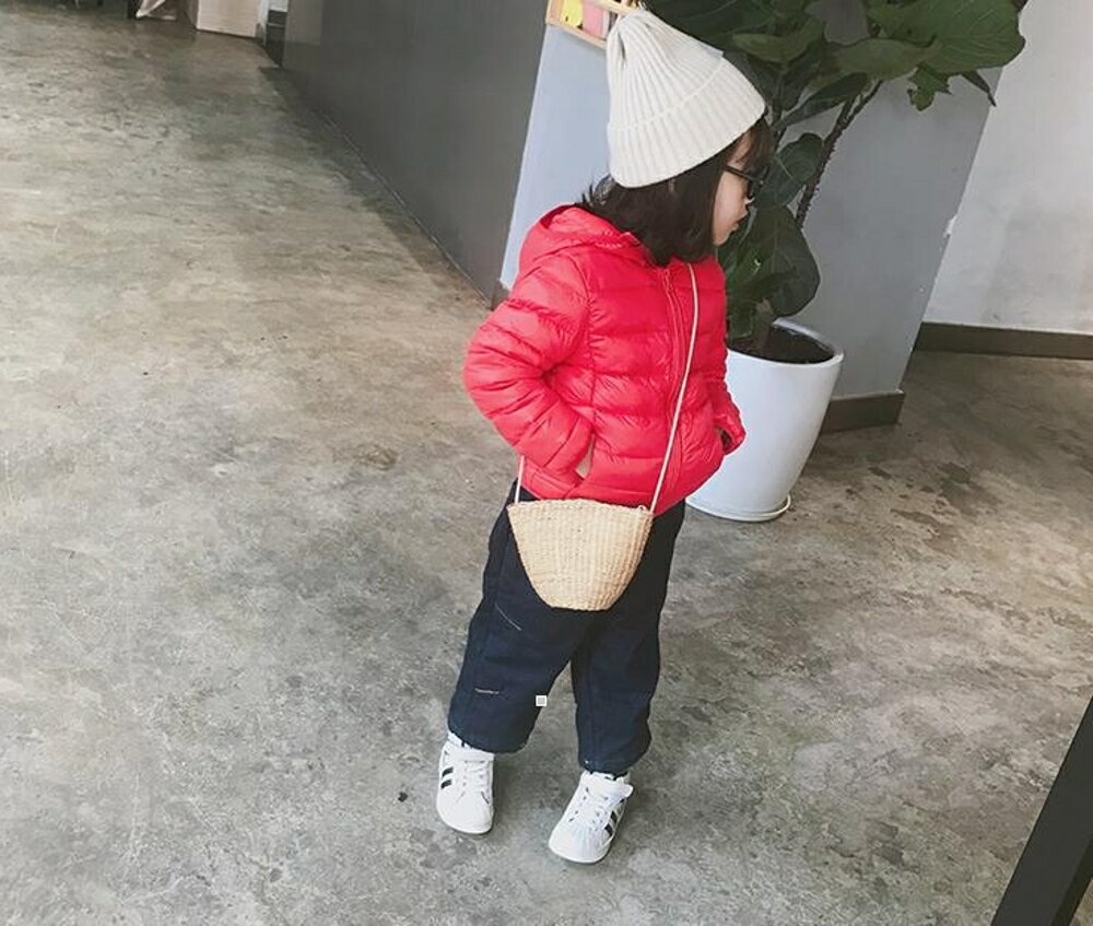 女童外套 女童羽絨服短款韓版洋氣棉服輕薄款兒童寶寶棉衣外套 瑪麗蘇
