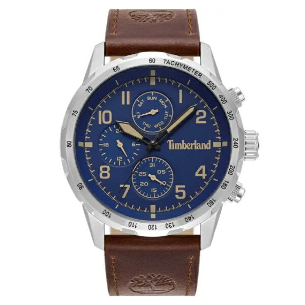 Timberland 天柏嵐 TDWGF0055401 三眼日期星期指標腕錶 皮帶 藍面 44mm｜樂天全館特惠中★指定刷卡回饋10%