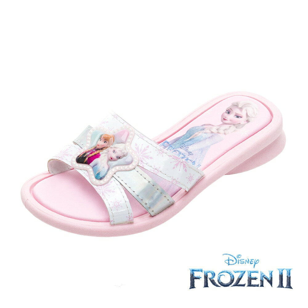 FROZEN II 冰雪女王 冰雪奇緣 童鞋 防水拖鞋 運動拖鞋 [FOKS25603] 粉 MIT臺灣製造【巷子屋】