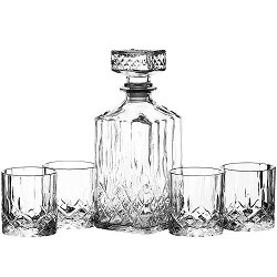 《KitchenCraft》烈酒瓶+玻璃杯4入