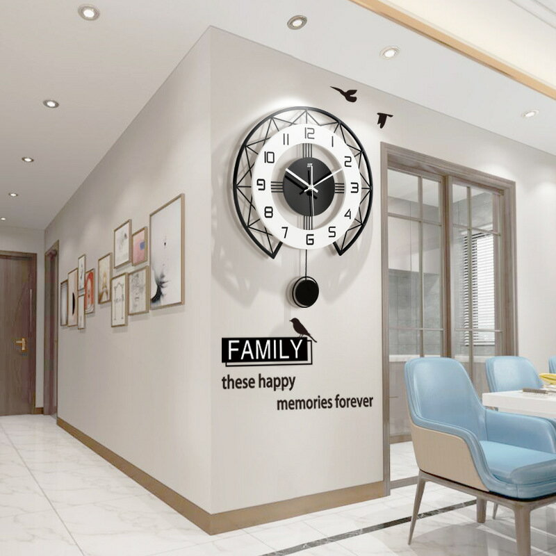 北歐鐘表掛鐘客廳家用時尚個性創意大氣時鐘簡約現代表藝術石英鐘