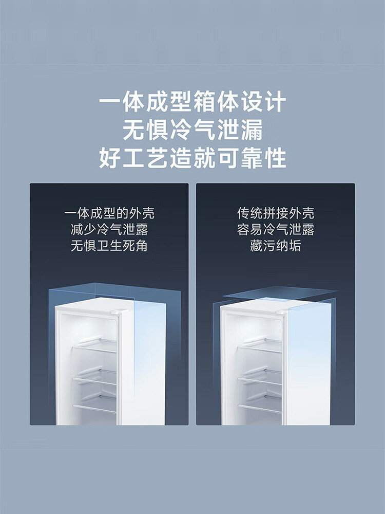 小米冰箱203L加大版三開門家用小型冰櫃節能省電冷凍冷藏靜音租房