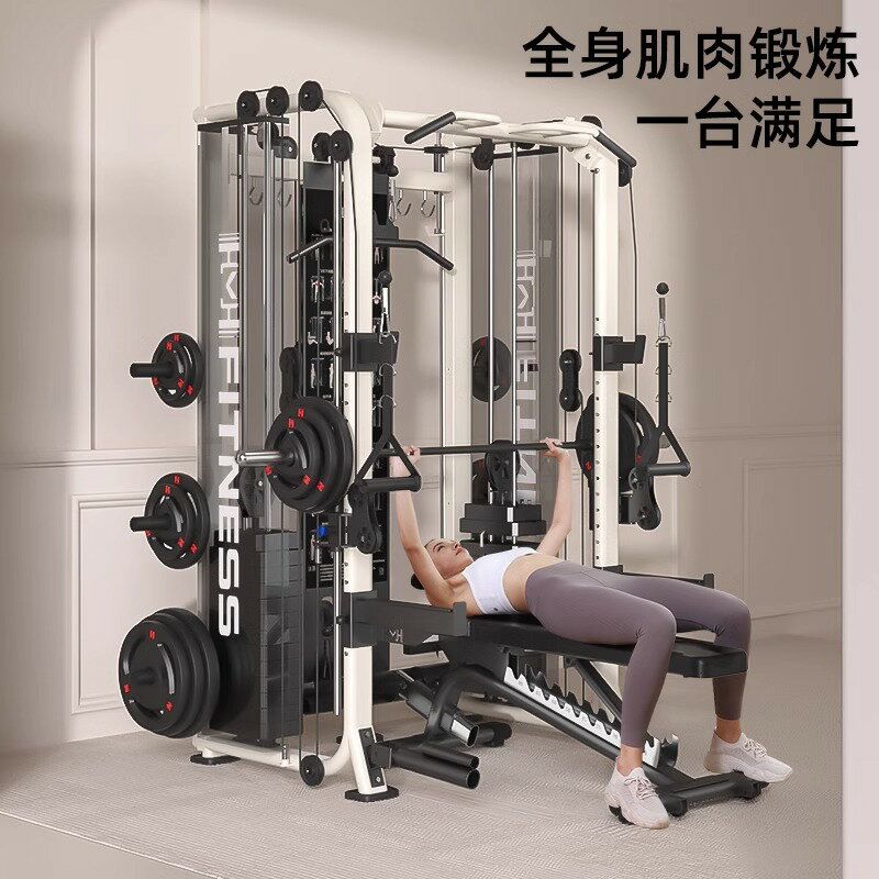 史密斯綜合訓練器飛鳥龍門架一體機家用多功能健身器材深蹲臥推架