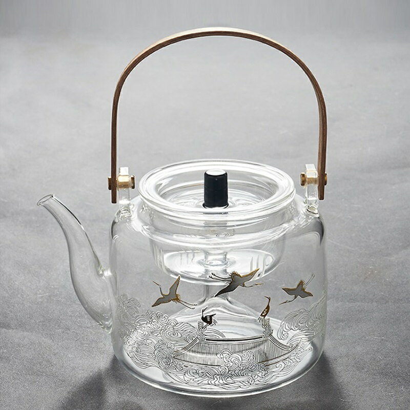 水壺玻璃茶壺-蒸煮兩用雙內膽耐熱煮茶器2款74aj24【獨家進口】【米蘭精品】