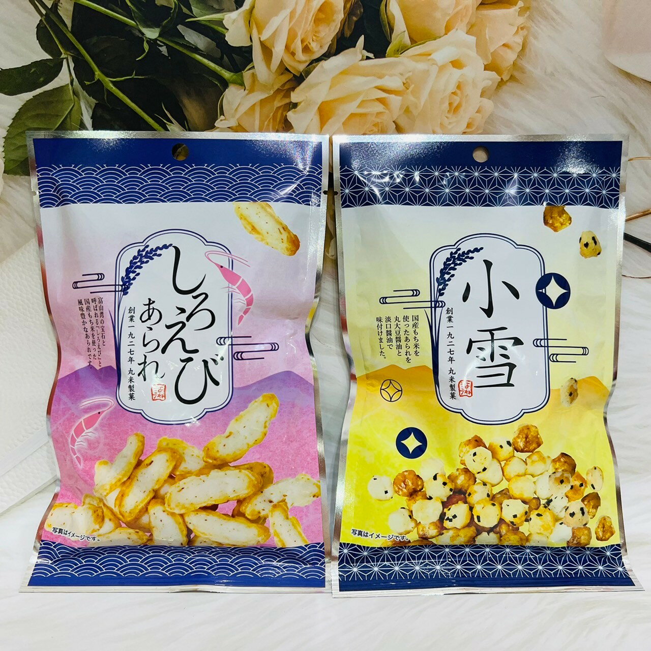 日本 丸米製果 小雪米果 蝦風味米果 日本零食 豆果子｜全店$199免運