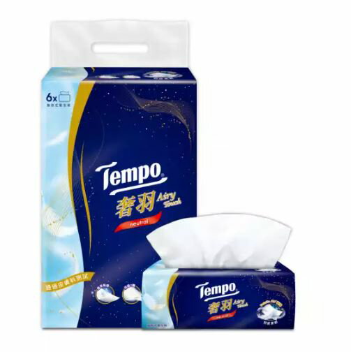【Tempo】奢羽三層抽取式衛生紙（80抽/6包/串） 衛生紙 超取最多2串