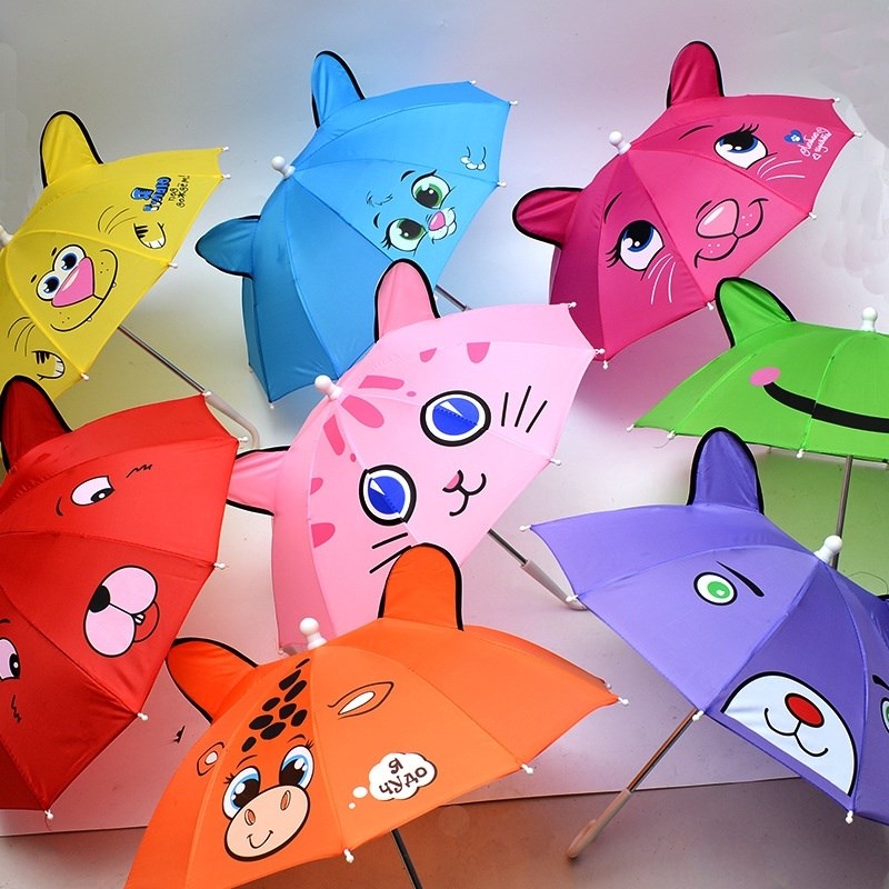 幼兒園兒童雨傘男孩女童小孩學生寶寶卡通可愛雨傘遮陽防曬傘