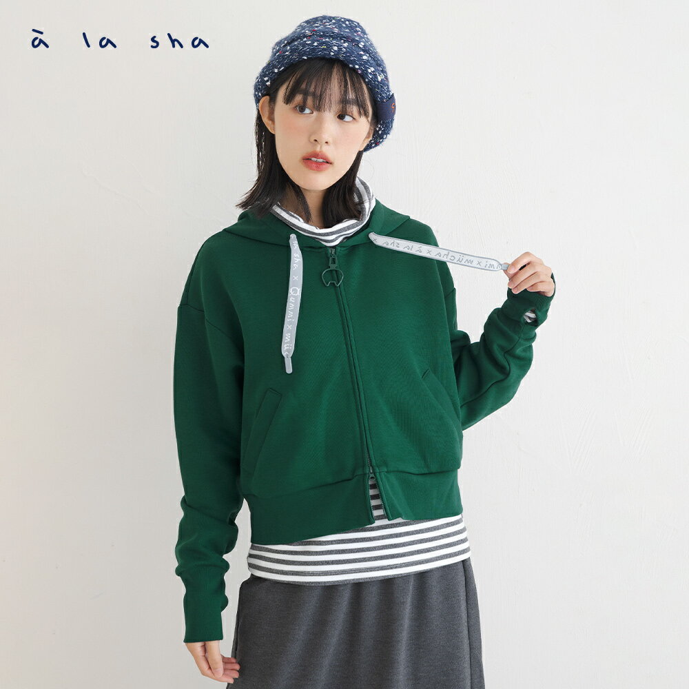 a la sha Qummi太空棉連帽外套