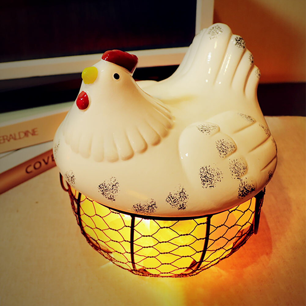 【良辰吉品】可愛母雞 造型鹽燈 喜馬拉雅 鹽燈 小夜燈 居家擺飾(出貨會多附上一個備用燈泡)文創商品