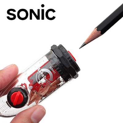 削鉛筆機 日本 SONIC 攜帶式雙迴旋削筆器 - 粗細兩用削鉛筆機 ( SK-878 ) 5色可選