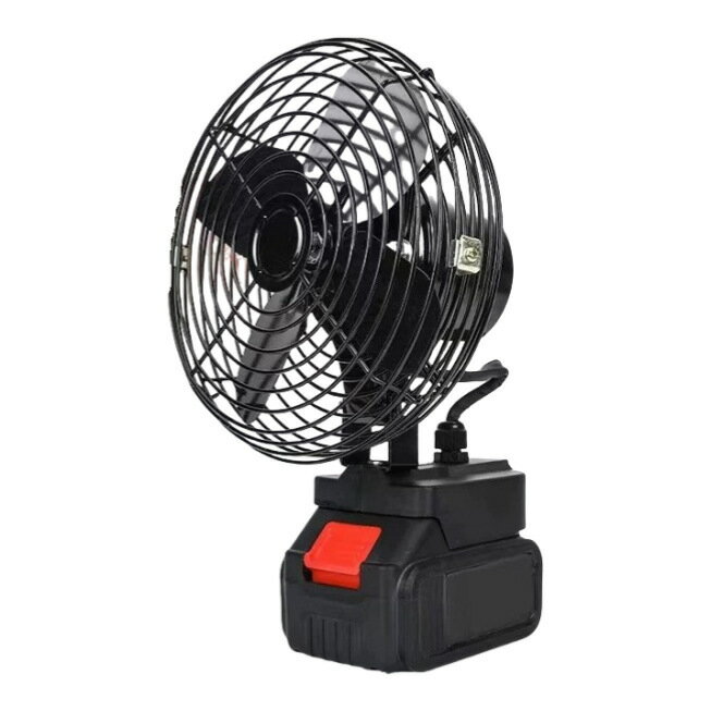 跨境鋰電風扇戶外露營燒烤必備釣魚神器多種介面大容量無線鋰電扇【宜家良品百貨】