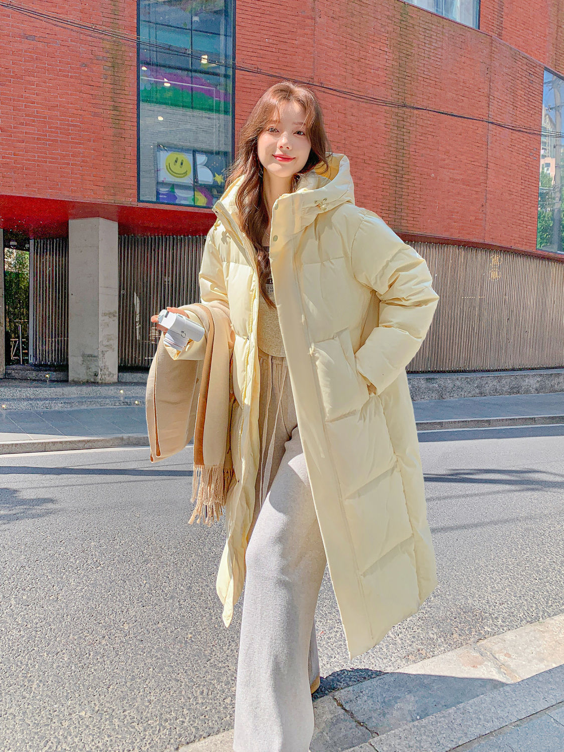 快速出貨/羽絨外套 長大衣 MaTchastory長款羽絨服女超長過膝新款加厚寬松情侶冬季外套