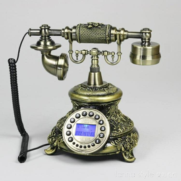 歐式仿古電話機復古固定電話座機帶免提背光來顯老式電話