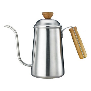 金時代書香咖啡 TIAMO 1404 細口壺 1.2L (砂光) (木柄) HA1654