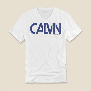美國百分百【全新真品】Calvin Klein T恤 CK V領 短袖 T-shirt logo 白色 S M I424