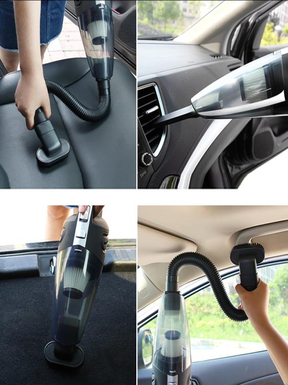 車載吸塵器 窗戶吸塵器家用無線小型手持門窗縫隙桌面強力大吸力充電車載車用 AT