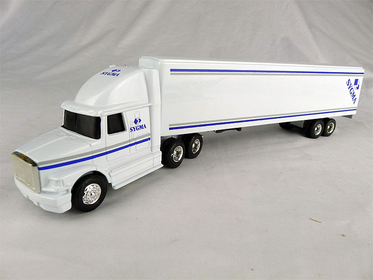 Sygma 美國貨運集裝箱車運輸貨櫃車模型 絕版老貨安徒ERTL 1:64
