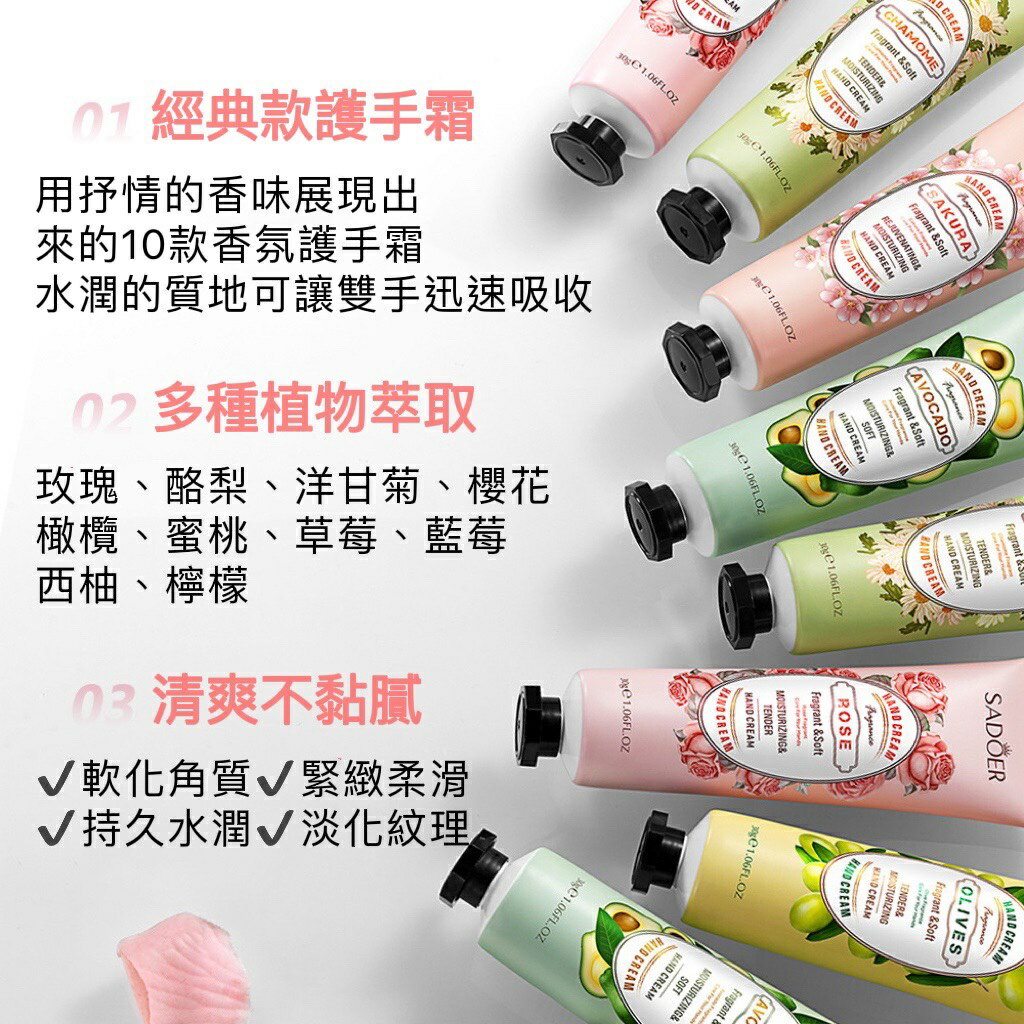 植萃果香護手霜 護手霜 護手乳液 手膜 乳霜 身體乳 玫瑰護手霜 洋甘菊護手霜 香氛護手霜 保濕乳液手部保養護腳霜護足霜 5