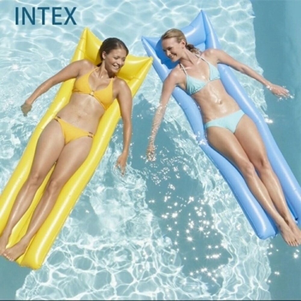 買一送一 游泳圈成人水上浮排漂浮床充氣加厚氣墊浮板沙灘墊躺椅 夢藝家