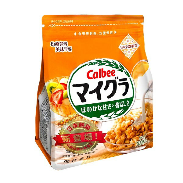 【江戶物語】calbee 卡樂比 麥果樂 原味麥片 500g 早餐 穀物 麥片 食物纖維 即食 日本原裝 日本進口