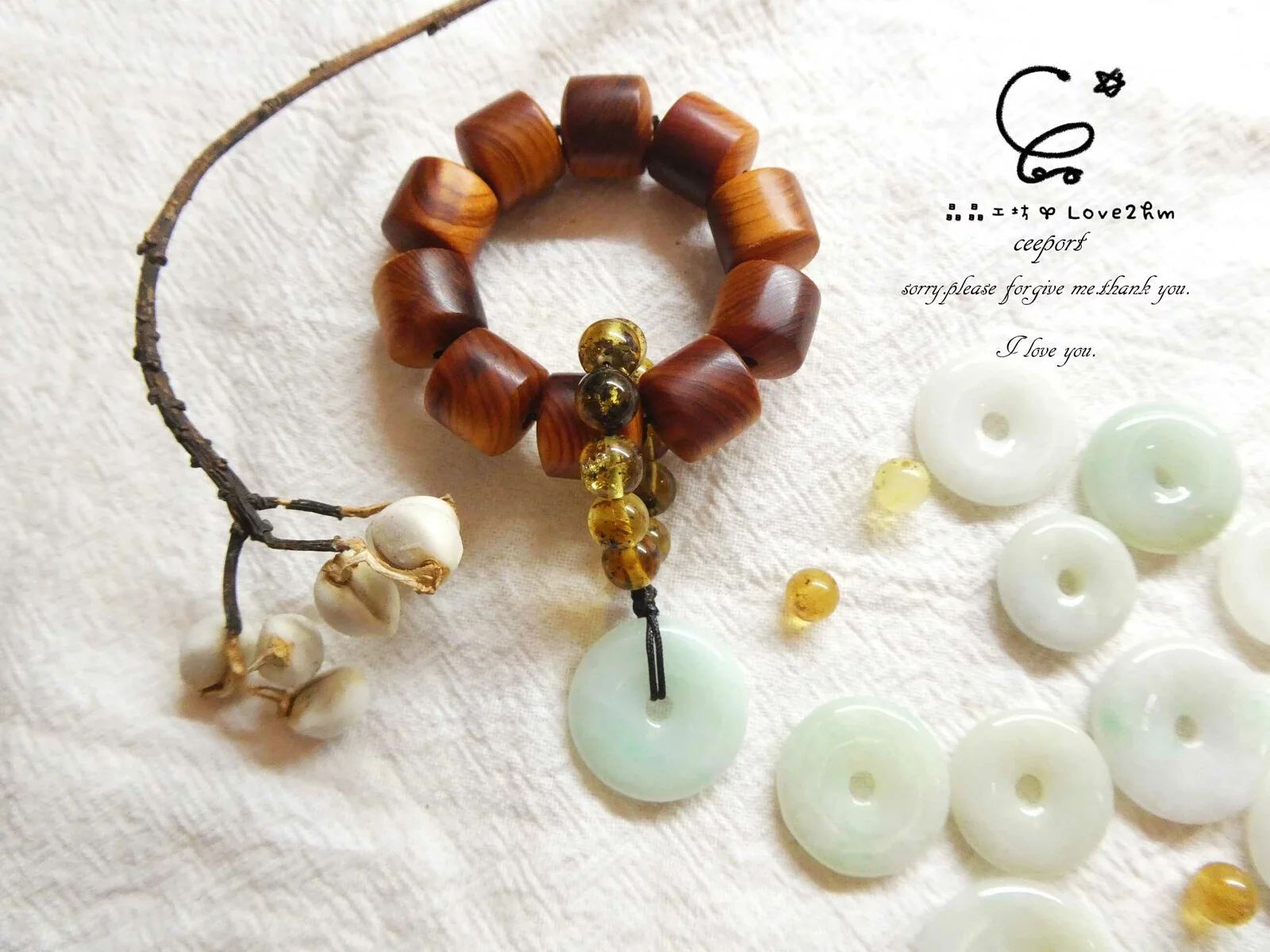 平安崖柏指捻吊墜 崖柏 翡翠 木質吊墜 晶晶工坊-love2hm 3