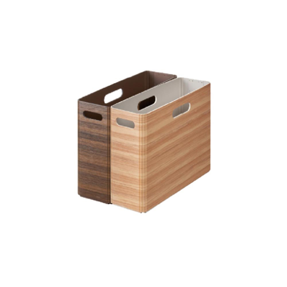 【史代新文具】KING JIM A4 木質風格折疊收納箱 (兩色可選)