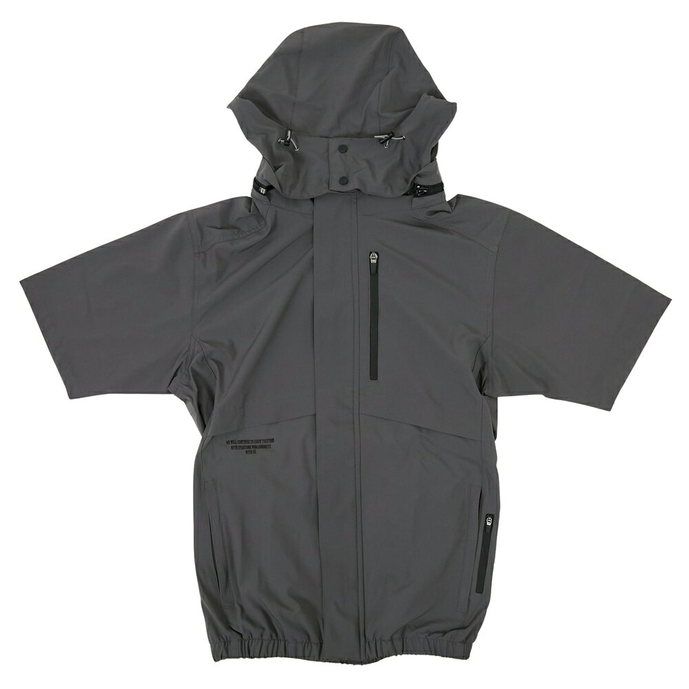 WIZA PRO短袖空調服 炭灰色  作業服 戶外 降溫 露營 爬山 施工 工程作業