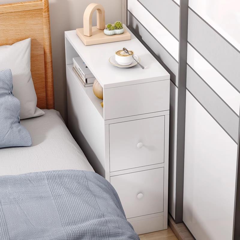 超窄床頭櫃簡約現代臥室家用收納櫃極窄床邊儲物櫃夾縫簡易置物架