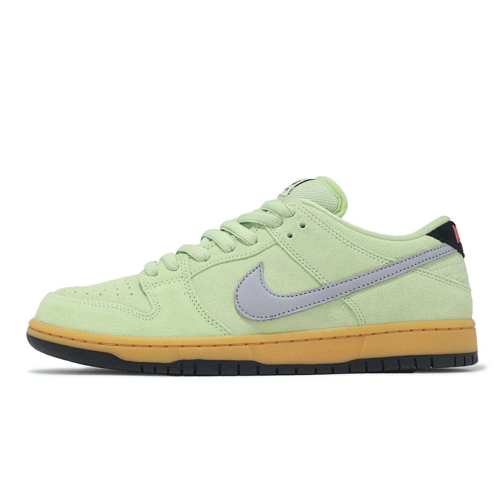 Nike 滑板鞋 SB Dunk Low Pro PRM 男鞋 綠 灰 麂皮 撞色 休閒鞋