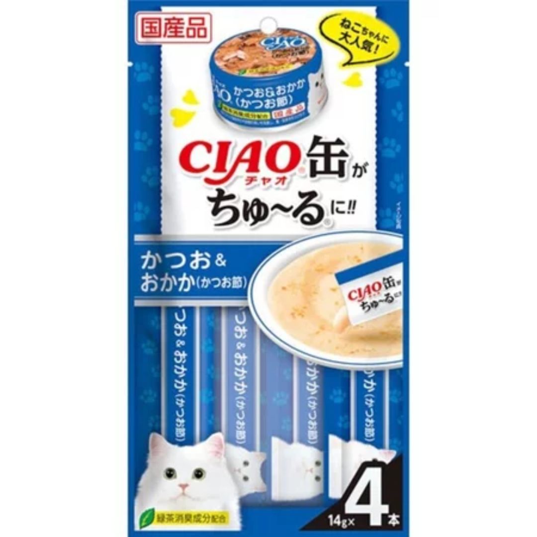 日本 CIAO 啾嚕貓肉泥 14gX4入 啾嚕肉泥｜啾嚕肉泥 旨定罐肉泥 炙燒肉泥  日本貓零食 原廠公司貨  貓肉泥 公司貨『🐶🐱Ayumi』【 寵物用品 狂殺 ★ 滿額現抵$480 】請注意 部分出貨時間較長 0