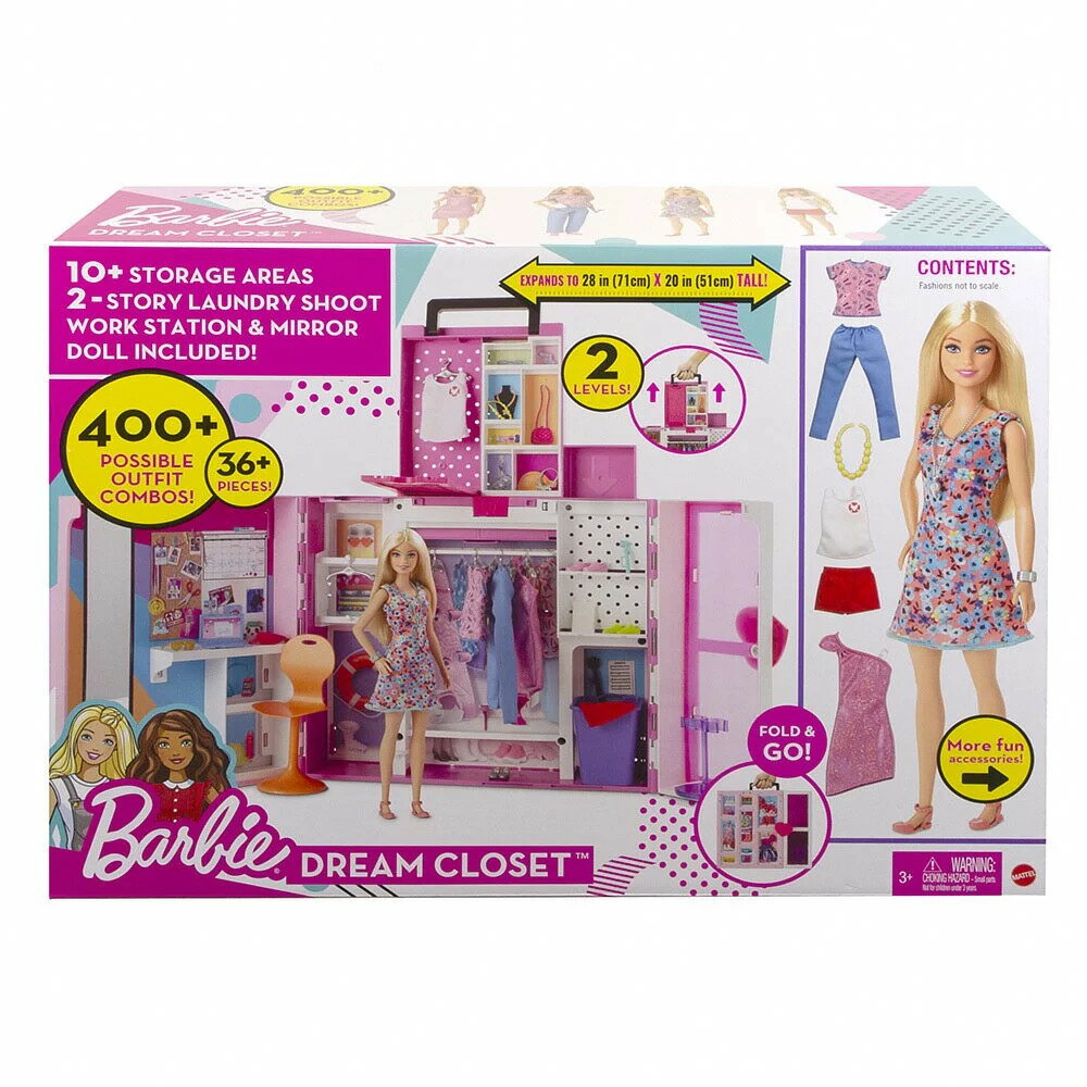 《MATTEL》芭比Barbie 芭比夢幻衣櫃組合