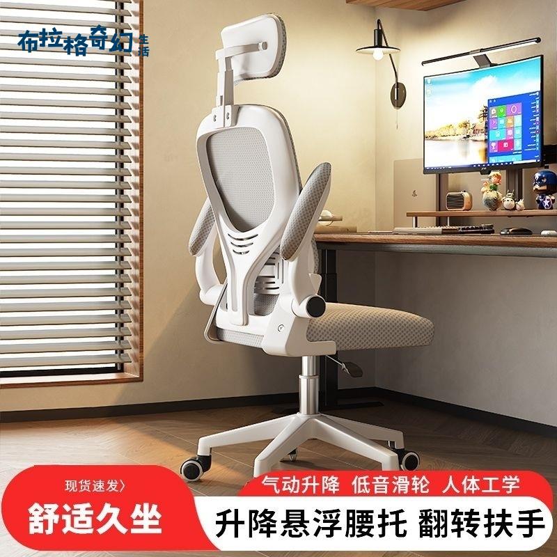 電腦椅 家用辦公升降轉椅職員 椅子 靠背舒適久坐凳學生宿舍學習座椅[DD0427003]