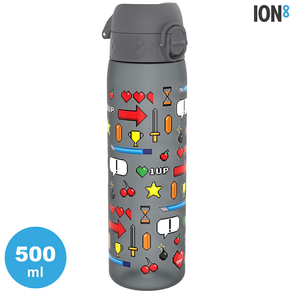 ION8 Medium 運動休閒水壺 I8RF500 / Gamer灰 (收納扣環) 500ml