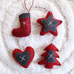 創意羊毛氈拐杖圣誕手工diy裝飾小掛件飾品布藝圣誕襪圣誕裝飾品