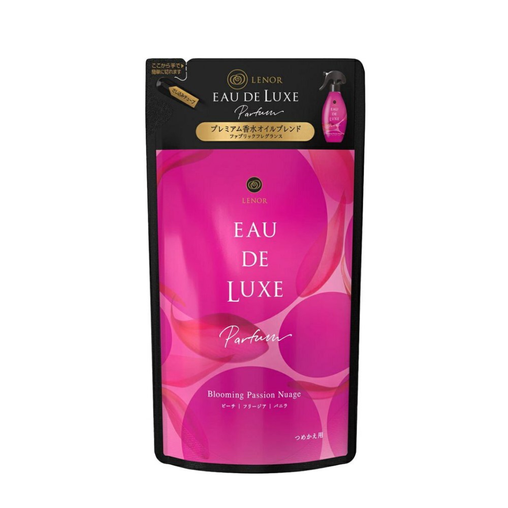日本 P&G 蘭諾Lenor EAU DE LUXE 芳香衣物噴霧 補充包 250ml 熱情綻放 純淨早晨 高級香水型【領券滿額再折千12/31止】 2