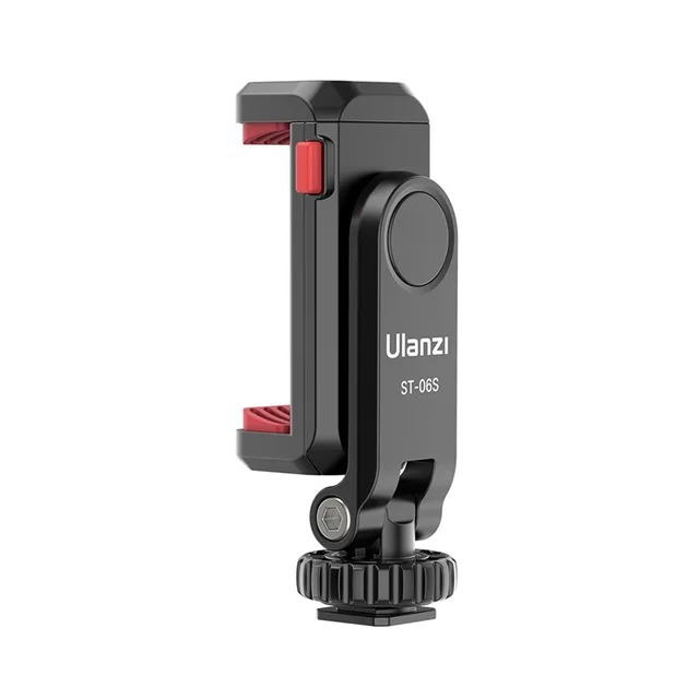 【日本代購】Ulanzi ST-06S 360° 可旋轉手機支架三腳架附冷靴適用於麥克風燈手機夾適用於 iPhone 12 Pro max 智慧型手機