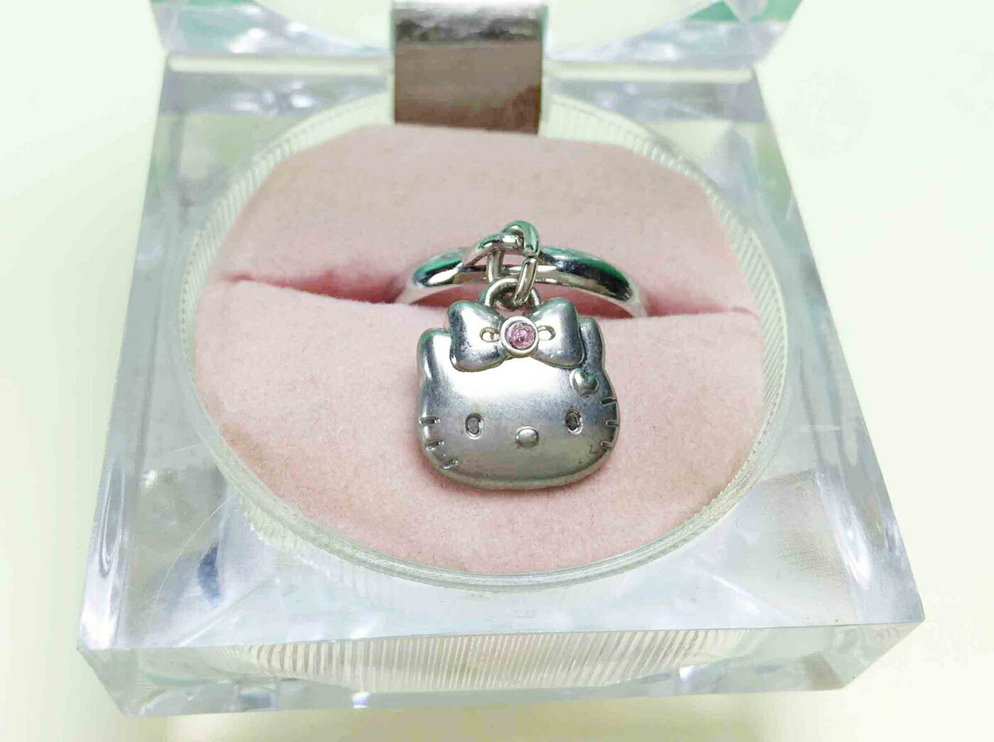 【震撼精品百貨】Hello Kitty 凱蒂貓 戒指-臉 震撼日式精品百貨