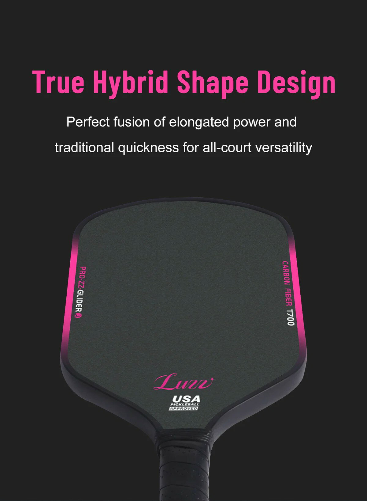 Luzz 專業匹克球拍 Glider 2024 Hybrid (專業比賽拍) 輕量好握 7
