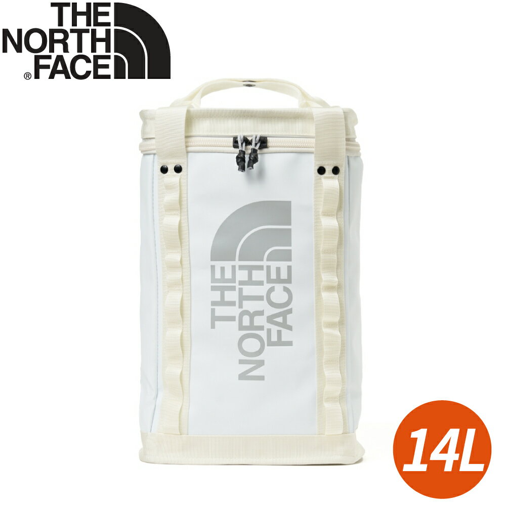 【The North Face 14L 防潑水舒適背負大容量後揹包《白》】3KYV/雙肩揹包/書包/電腦包/登山揹包